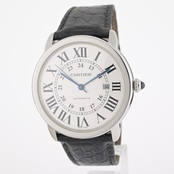 Cartier Ronde Solo XL 3802 W6701010 42mm Stainless Steel Watch W/ Box - Picture 3 of 13